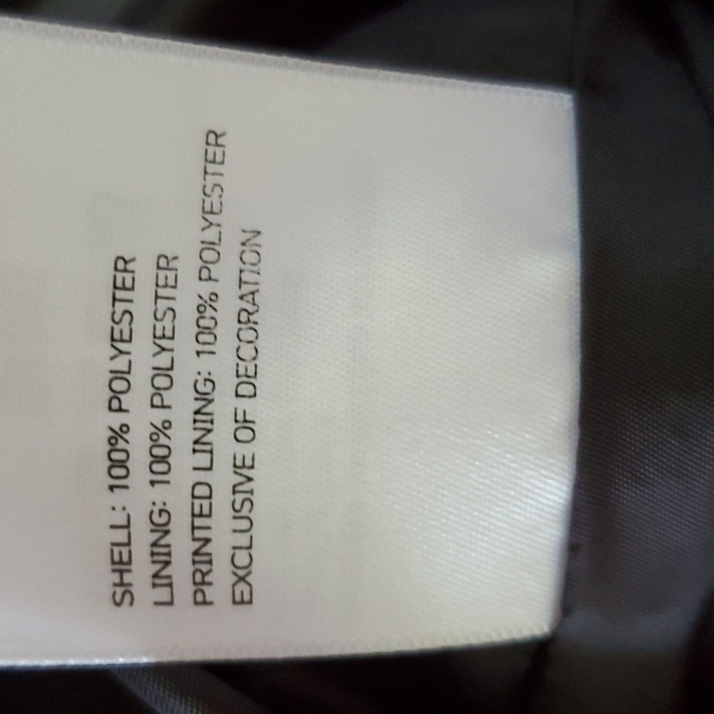 Laundry Puffer Jacket Medium Black Zip Front - image 7